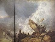 Joseph Mallord William Turner The fall of an Avalanche in the Grisons (mk31) oil on canvas